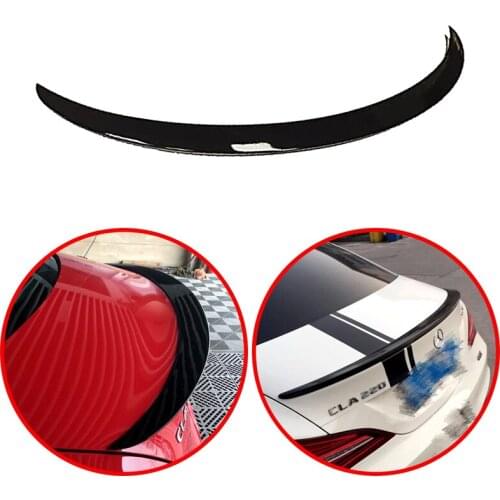 High Quality For Mercedes-Benz CLA C117 2013-2019 4-Door Coupe Spoiler 180 200 220 250 Rear Wing Glossy Black Or White