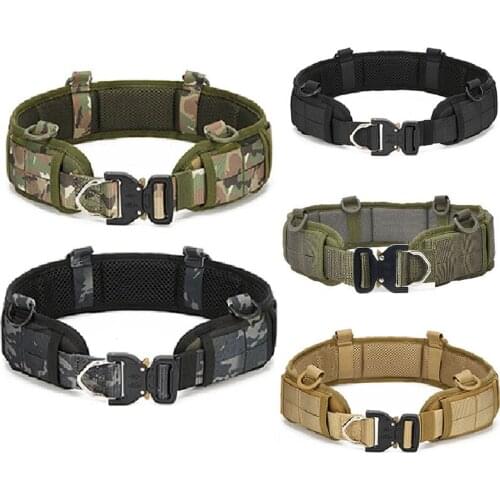 Wargame Tactical Army Military Equipment Airsoft Nylon Molle Waist Combat Battle Load Bearing Patrol Belt Cummerbunds Universal