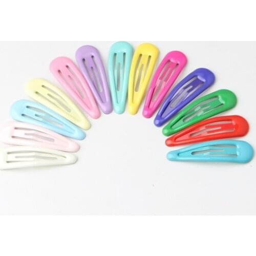 10pcs Mix-Color Baby Girls Snap Hair Clips No Slip Metal Hair Barrettes Hair Pins Kids Hair Accessories