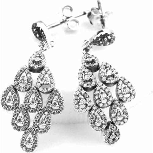 Shimmering 925 Sterling Silver Vintage Elegance Feather Stackable Clear CZ For Women Fashion Luxury Jewelry