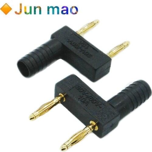 1PCS Experimental test of 2 mm short circuit banana plug with gold plating on pure copper