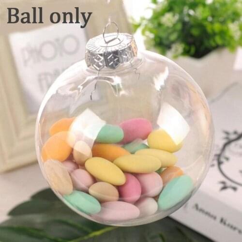 1Pieces X Diy Paintable/shatterproof Christmas Bauble/ball Decoration 80Mm Plastic Disc Ornament