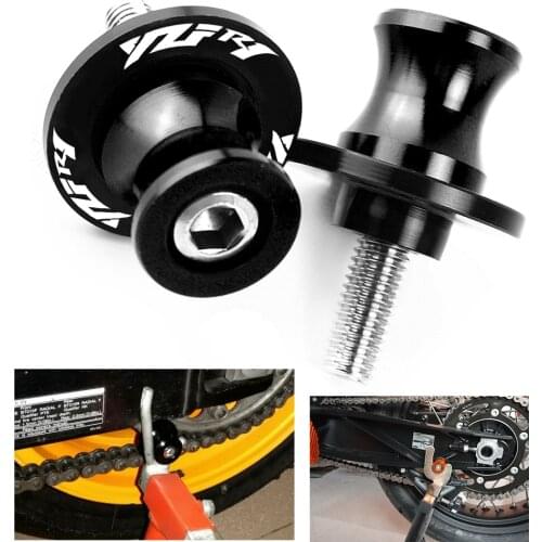 6MM FOR YAMAHA YZF R1/R1M 1999 2000 2001 2002 2003 2004 2005 2007 2008 Swingarm Sliders Spools Paddock Stand Bobbins Swing Arm