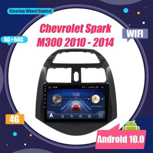 Android 10.0 NO DVD 2 Din Car Radio Multimedia Video Player Navigation GPS For Chevrolet Spark M300 2010 11 12 13 14 Head Unit
