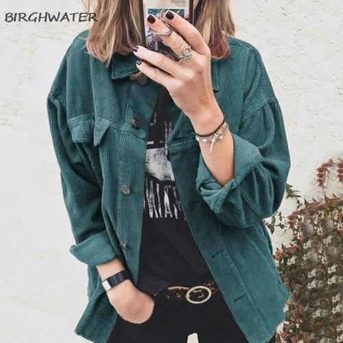Женские вельветовые рубашки BIRGHWATER China At AliExpress