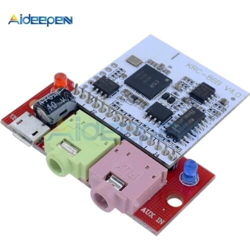 Bluetooth 4.1 Audio Module CSR8630 KRC-86B Wireless Stereo Receiver Micro USB 3.5MM Speaker Amplifier Sound Sensor