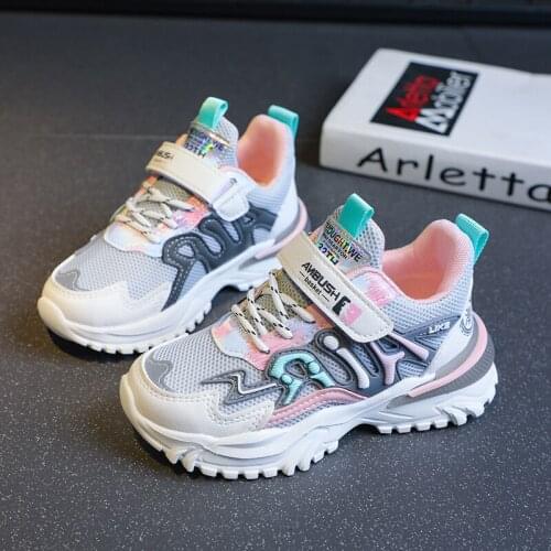 Children Shoes Girls 2021 Autumn Kids Sports shoes For Girl Childrens Sneakers Fashion Casual Child Shoes Chaussure Enfant Pink