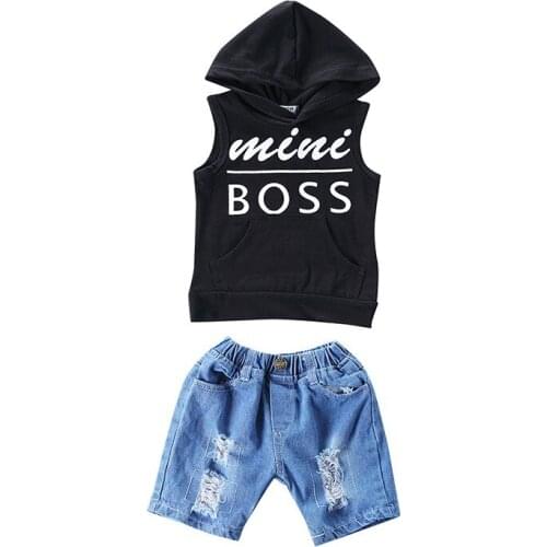 Yocute Kids Clothing Summer Ins Popular Two Piece Set For Baby Boys Girls Cotton Summer Street Fashion Style Suit Toddler Wears