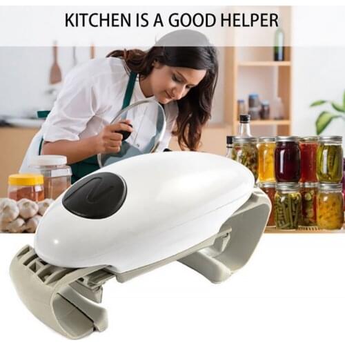 Mini Electric Can Opener Automatic Beer Bottle Jar Can Tin Opener Bar Kitchen Tool For Seniors Portable And Easy To Operate