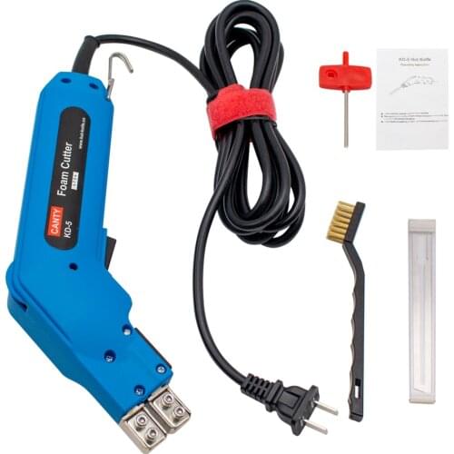 KD-5 Electric Hot Cutting Knife Slotted Electrothermal Cutter for Foam Pearl Cotton Sponge Floor Heating Construction Tool 220V