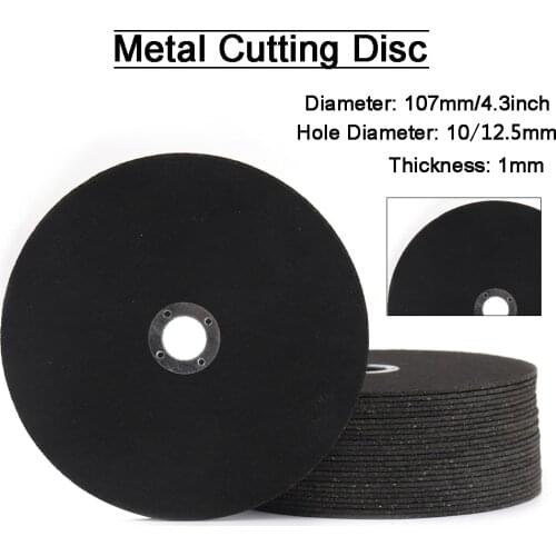 107mm 4" Metal Cutting Disc for Angle Grinder Stainless Steel Cut Off Wheel Fiber Cutter Reinforced Resin Blade Bore 10/12.5mm