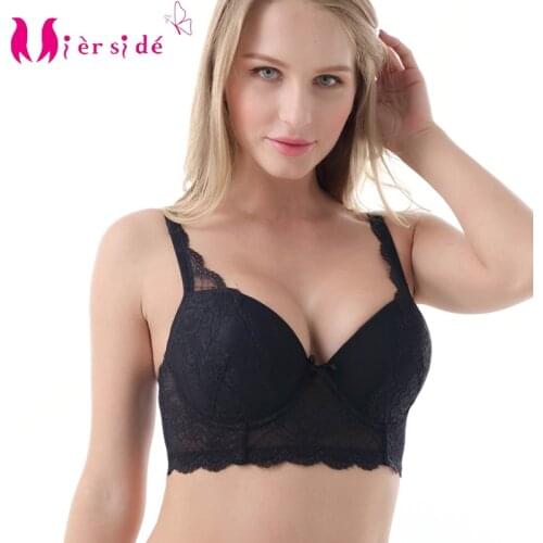 Mierside L5351 Large Bra Big size Plus size Bralette lingerie Underwire Underwear for Women Sexy Lace 30-46D/DD/DDD/E/F/G