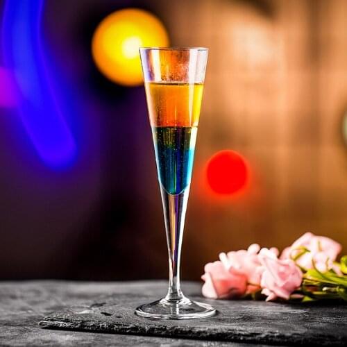 Layered Cocktail Glass Lijo Wine Glass V-Shaped Wine Glass Small Wine Glass Liqiao Wine Glass
