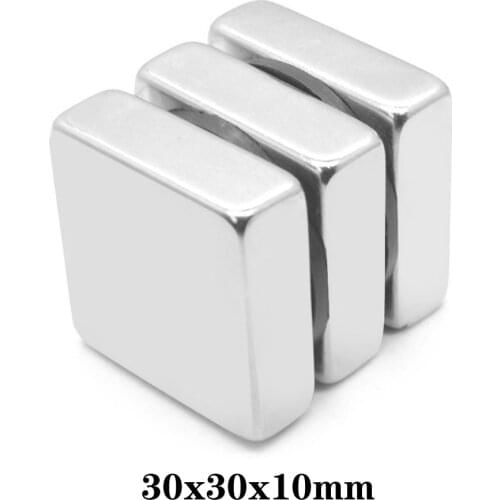 1/2/3/5PCS 30x30x10 Thick Quadrate Permanent Magnets 30mmX30mm Neodymium Magnet 30x30x10mm Super Strong Magnet 30*30*10