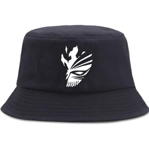 BLEACH Kurosaki Ichigo Print Bucket Hat Outdoor Casual Fishing Cap Unisex Hip Hop Fishermans Caps Summer Sunscreen Panama Hats
