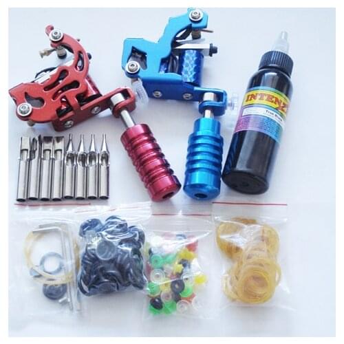 Complete tattoo machine set cosmetic permanent makeup gun kit tattoo tool for beginner