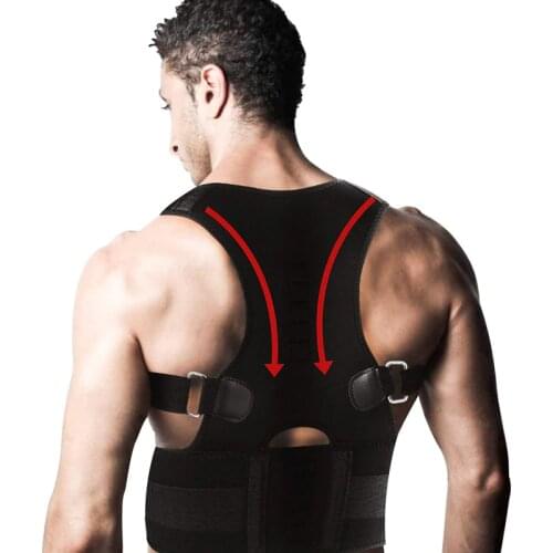 Adjustable Back Posture Corrector Magnetic Therapy Posture Corrector Brace Shoulder Back Brace Support Belt