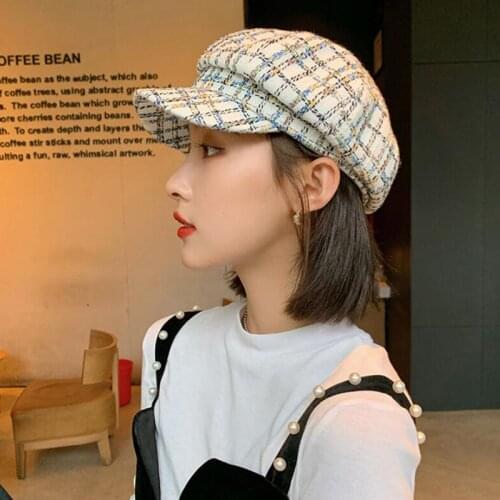 New Autumn Winter Hats for Women Solid Plain Octagonal Newsboy Cap Men Ladies Casual Wool Hat Winter Beret Women Painter Caps