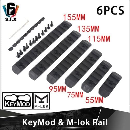 Tactical Keymod Rail And M-LOK Polymer Rail Set Picatinny Rail Cover Weaver Rail Mount Adapter