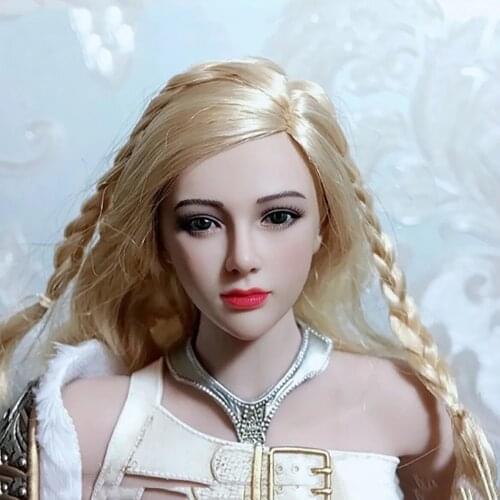 Female 1/6 Scale Collectible Tariah Silver Valkyrie Head Sculpt Carved Accessory Model TBLeague PL2019-149 For 12 " figure