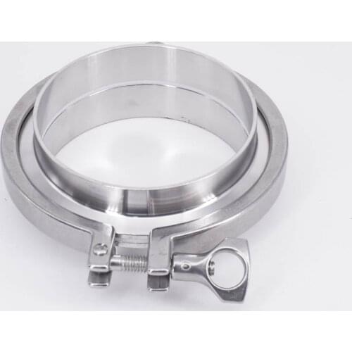 4" Tri Clamp x 102mm Pipe OD + PTFE Strip SUS304 Sanitary Fitting Tri-Clamp Union Set Homebrew