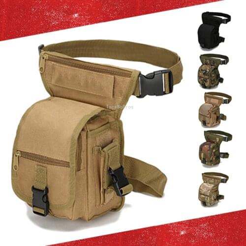 Military Tactical Thigh Bag Outdoor Hiking Climbing Motorcycle Riding Waist Packs Airsoft Shooting Hunting Drop Leg Tool Bag