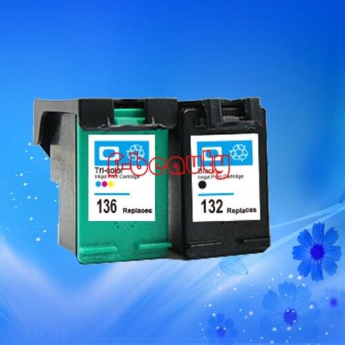 High quality 132 136 ink cartridge compatible for HP 5420 5440 5442 5443 C3100 C3110 C3125 C3135 C3140 C3150 C3190 1507 1510