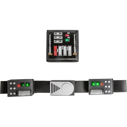 Xcoser Anime Cosplay Darth Vader Belt and Chest Plate Props with Led Lights The SW Halloween Cosplay Costume Accessories Props