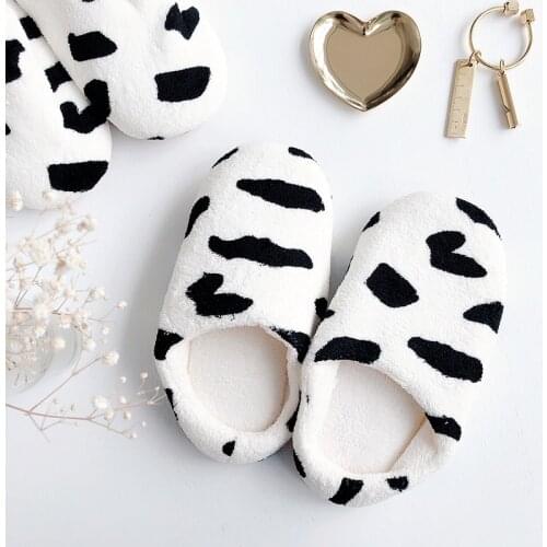 2021 Winter Shoes Woman Indoor Slippers Warm Plush Quiet Lovers Home Floor Slides Soft Faux Fur Male Female Cotton Slippers