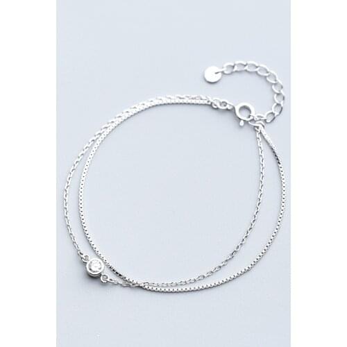 La Monada 925 Sterling Silver Bracelets For Women Ladies Double Designer Silver Bracelet 925 Women Femme Womens Accessoires