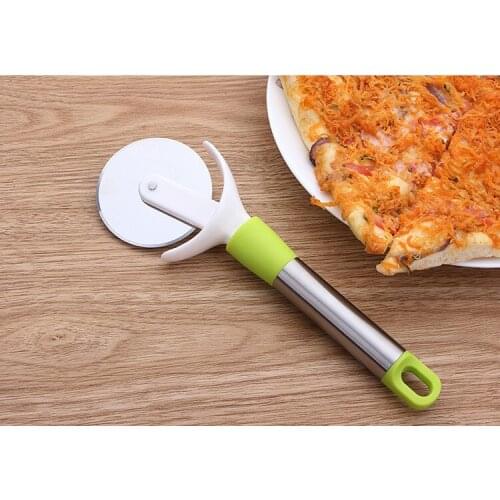 1PC Stainless Steel Pizza Wheels Cutters Multifunction Cake Pizza Cutters Brand Kitchen Cooking Tools Pizza Wheels Tool KX 244