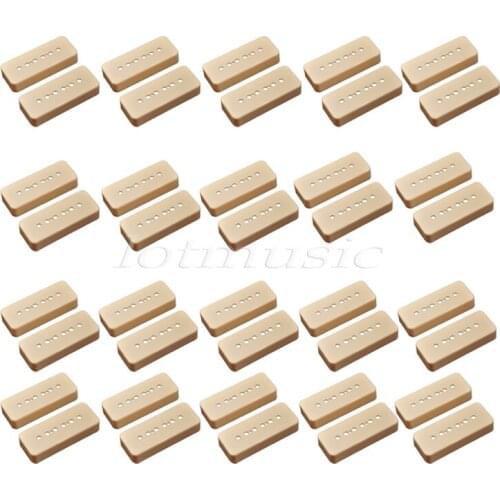 20Set P90 Soapbar Guitar Pickup Cover for Guitar Replacement 50 52mm Pole Spacings -Cream