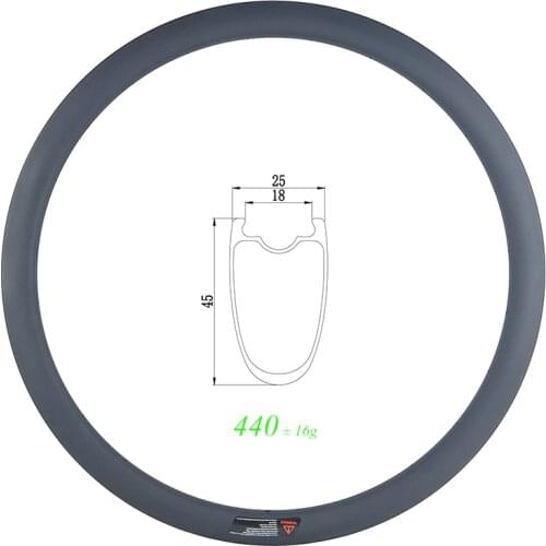 45mm U shape tubeless road disc carbon rim clincher 700c 25mm wide 3K UD matte glossy 20 24 28 32 36 Holes disk brake bike wheel