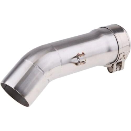 51mm Motorcycle Exhaust Middle Connector Pipe Link Tube For Yamaha FZ8N