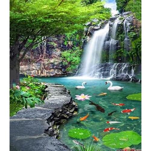 5D DIY Diamond Painting Square Round Diamond Landscape Drawing Cross Stitch Embroidery Handmade Gift Home Decoration WG2750