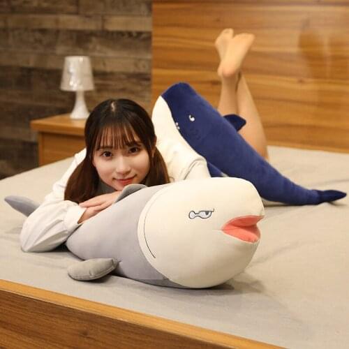 70/90cm lovely shark Toy Plush salted fish pillow toy soft plush filled shark doll expression salted fish pillow Birthday Gift