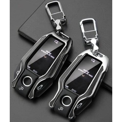 Car Key Case Cover Fully Key Shell Remote Key Protector for BMW 7 Series 740 6 Series GT 5 Series 530i X3 Display Key