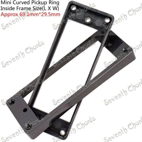 10 PaIr Mini Style Plastic Curved Pickup Humbucker Ring For Electric Guitar