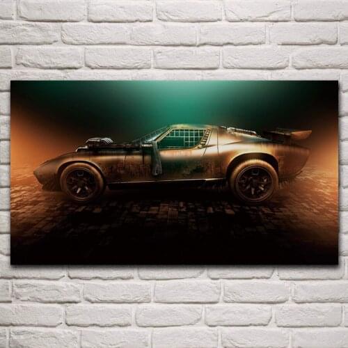 Fantastic supercar modification modified super car fanart living room decoration home wall art decor print fabric posters KM533