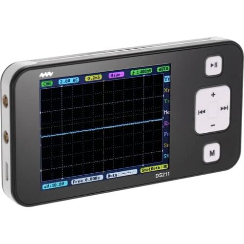 Hot Sale Digital 200KHz 1MSa/s TFT Display Mini ARM DSO211 Pocket-Size Handheld Digital Storage Oscilloscope USB Interface Meter