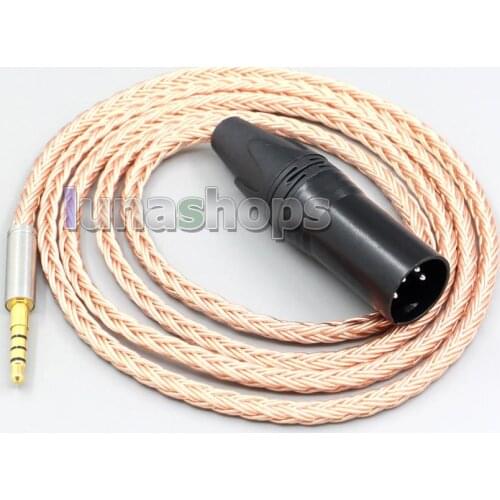 LN006837 XLR 6.5mm 16 Core 99% 7N OCC Earphone Cable For Audio Technica msr7 sr5 ar3 ar5bt Fidelio X1 X2 F1 L2 L2BO X1S X2HR M2