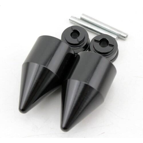 Motorcycle Bar Ends For Honda CBR 600RR 1000RR VFR800 RC51 GL1800 GoldWing CBR600 CB 559 919 Handlebar Grips Bar End Caps Black