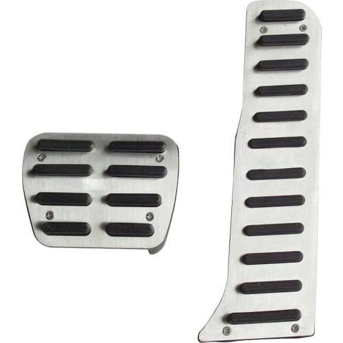 2pcs Automatic Transmission Accelerator Brake Pedal Cover Cap Fit For VW Golf Jetta MK5 MK6 CC Scirocco B6 Left Hand Drive