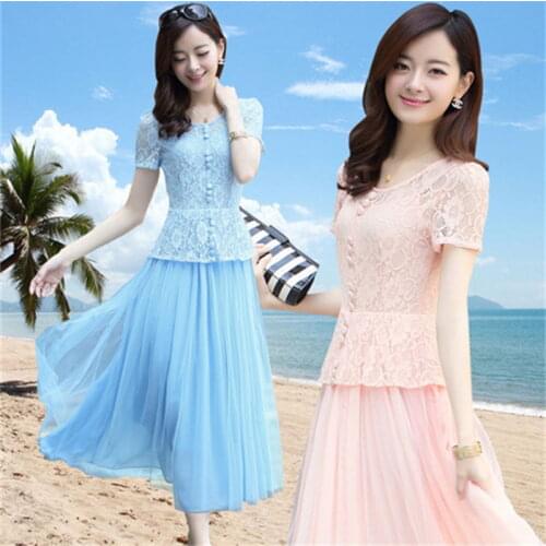 Летние платья с кружевом Longqibao China At AliExpress