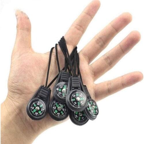 Mini Survival Compass Outdoor Camping Hiking Pocket Compass Liquid Filled Mini Compass for Paracord Bracelet Necklace Key Chain