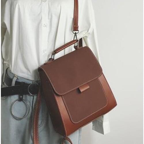 Women Fashion Backpack Female High Quality Scrub Leather Book School Bags for Teenage Girls Sac A Dos Travel Rucksack Mochilas