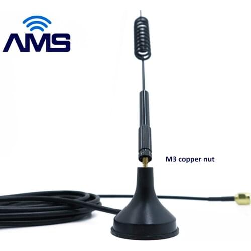 AMS Factory Wholesale New Aerial 698-2700 Mhz External Wifi Gsm Omni Spring Magnetic High Gain 10dBi Lte 4g Router Antenna