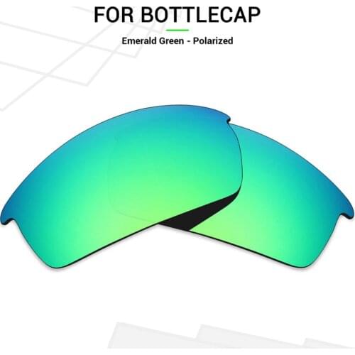 Mryok POLARIZED Replacement Lenses for Oakley Bottlecap Sunglasses Emerald Green