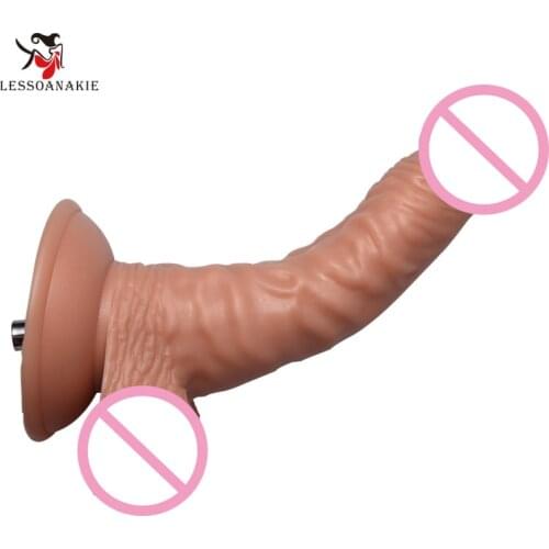 D31 - 6.1'' G-Spot Penis Attachment in nude color,Small Size,Better Stimulation on G-Spot,Sex Machine Accessory