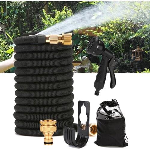 30m Extendable Garden Hose Sturdy Telescopic Irrigation Watering Hose Water Gun Magic Automatic Telescopic Hose Garden Pipe